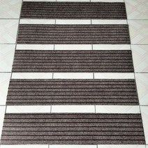 계단 미끄럼방지 패드 다양한 컬러 미끄럼 방지 테이프 매트 시트 부착형 두꺼운 패드 미니 카펫, 브라운-세븐스트라이프 + 28×120cm개