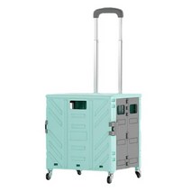 접이식카트 장바구니캐리어 쇼핑카트 폴딩 핸드, 2바퀴, M, 화이트, 1개