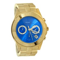 [해외]명품마크제이콥스시계70014987 Marc Jacobs MBM3307 Blade Blue Chrono Date Dial Gold Steel Band Women Watch