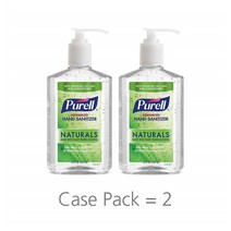 퓨렐 손소독제 354ml 2팩 시트러스 PURELL Advanced Hand Sanitizer Naturals with Plant Based Alcohol Citrus Scent 12 fl oz Pump Bottle (Pack of 2)- 9629-06-EC, 1set