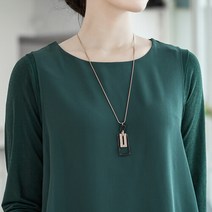 모슬린 여성 봄 엄마옷 스퀘어 목걸이 FAS201005 마담/미시옷/중년여성의류/빅사이즈/40대/50대/60대여성옷