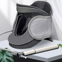 목견인기 공기주입식 거북목 일자목 경추 목 자세교정 보호대, 공기주입식 목견인기