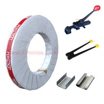 철밴드 아연밴드 전규격 밴딩클립 결속기 운반구 철밴드 관련 모든제품, 철밴드-두께1.0mm x 폭25mm 1롤, 1개