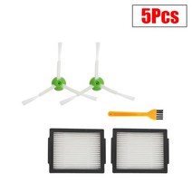 진공청소기 부품 Hepa 필터 사이드 브러시 아이로봇 룸바 i7 i6 i8 i3 Pl미국(USA) E5 E7 E amp I 시리즈 메인 진공 청소기 교체 액세서리, [10] Set 10