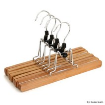 바지걸이 접이식 멀티 원목 나무옷걸이 논슬립 바지걸이