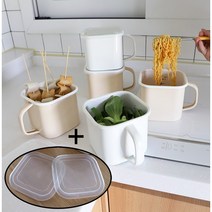 법랑 보관 밀폐 용기 냄비 캐니스터 1.5L, 화이트, 1개