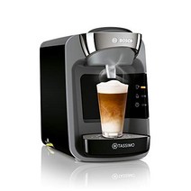 Tassimo Suny 캡슐 머신 TAS3202 Bosch의 커피 머신 70가지 이상의 음료 전자동 모든 컵에 적합 가열 시간이 거의 없음 1300W 블랙, 빨간색