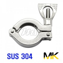 명인코리아 MK 진공-KF 힌지 클램프 싱글핀 SUS304 (18608), 1개
