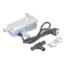 자동차 예열 가열 플러그 점화 코일 220V 주차 히터 2000W 물 탱크 자동차 엔진 예열기 1.8L-2.5L 배기 트, 01 Silver