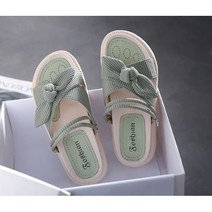 (왕편함!!!) 푹신푹신 팅커벨 요정 리본 슬리퍼/리본 실내화 (굽2.5cm)