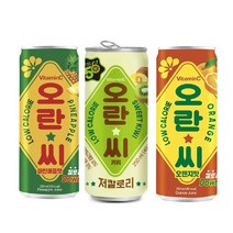 동아오츠카 오란씨 파인 키위 오렌지 소캔 250ml 3종 혼합 30개 (옵션확인 필수), 오란씨 키위 15캔 + 오렌지 15캔