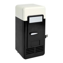 휴대용 5V USB 냉장고 미니 냉장고 자동차 음료 냉각 냉장고 자동 쿨러 상자 음료 음료, 스페인 |Black