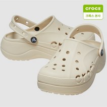 크록스 crocs 호환 480020 208186-11S 바야 플랫폼 클로그 윈터 화이트