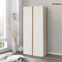 솜씨방가구 로즈모던장롱 윗선반옷장, 내추럴화이트