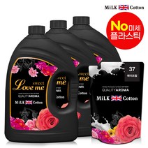 밀크코튼 고농축 유연제 러브미향 3.06L 3개 +에이프릴향 리필 700ml 1개, 단품