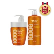 [KT알파쇼핑]엘라스틴 프로틴클리닉 10000 단백질 고영양 샴푸 1000ml + 트리트먼트 700ml