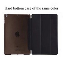 아이팟 미니IPad Air 1 2 for ipad 9.7 2018 5 세대 6 소프트 하드 마그네슘 Pu 가죽 스탠드 커버 케이스, 02 Black