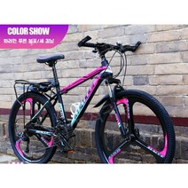 입문용 MTB 자전거 도시형 산악 엠티비 알루미늄 합금 오프로드 성인 27.5인치, 24 속도, 24인치, 09.강철 프레임