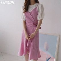 [립걸]루이 프릴 랩원피스