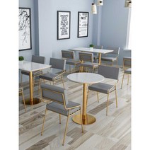 2인용 카페테이블 테이블 원목 식탁 원형테이블 의자, 대리석 원형 테이블(지름 60높이 75)