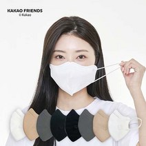 카카오프렌즈 페이스V마스크 KF94 캐릭터 마스크 대형 30매, 프로도 30매, 화이트