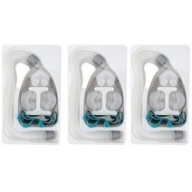 The Yeppin BMC P2 비강 베개 인터페이스 마스크 CPAP 자동 BiPAP S M L 세 가지 크기의 실리콘 쿠션, 03 3pcs P2_02 Add a CPAP