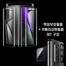 폴드2 풀패키지액정 보호필름 6종 구성 내부+외부+힌지+렌즈, 1개