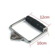 케이블 기계 어 테치먼트 Tricep Rope D-Handle Cable Pully 체육관 용 피트니스 장비 무게 리프팅 운동 액세서리, 하나, 회색