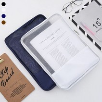 반투명 매쉬 파일 파우치 서류보관 문서용 파일 사무실정리 클리어화일 L자, 블랙