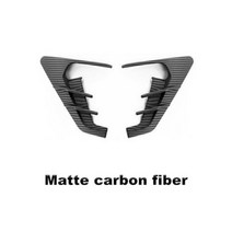 자동차 사이드 카메라 Flanks 스포일러 더스트 커버 테슬라 모델 Y 3 용 외부 썬더 펜더 수정 교체 액세서리, matte carbonfiber