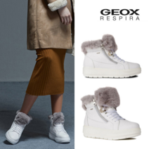 [제옥스] 카울라 화이트 퍼 스니커즈