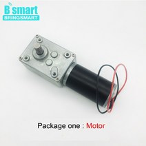 선외기 모터 보트 Bringmart-70kg.cm 토크 DC 웜 기어드 12V 24V 미니 기어 박스 DIY 커튼 기계용 자동 잠금 엔진 반전, 11 24V 12rpm_05 Package five