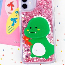 앤아트 갤럭시A10E 케이스 캐릭터톡 그립톡 글리터 반짝이 아쿠아 별가루 핸드폰