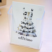 투명 홍보물거치대 팜플렛 전단꽂이 케이스 잡지꽂이 팜플렛꽂이 스탠딩POP