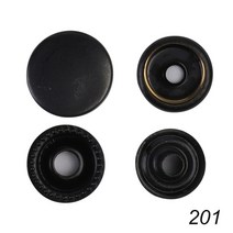 가시메 똑딱이단추 스냅버튼 패스너 가죽공예 아일렛 Tlkkue 금속 버튼 옷용 푸시 버튼 9mm10mm12mm15mm 크기 수제 도구, 블랙 201, 200쌍