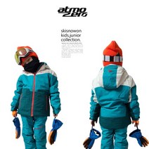 이태리 아동 스키복 ATOMOZERO 주니어 스키자켓 보드복 방수 상의 눈썰매 썰매복