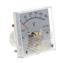 전압계 91C4 DC 아날로그 패널 전압 측정기 기계식 포인터 유형 3/5/10/15/20/30/50/100/150/250V 4XFD, 04 15V