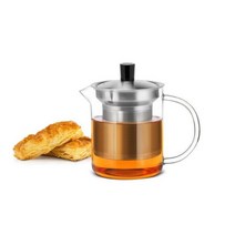 [천삼백케이] [알럽하우스] 사마글라스 내열유리 티포트 S040 400ml, 단품