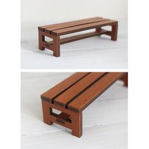 돌하우스 정원꾸미기 미니 나무벤치 우드 diy 장식용, 상세페이지 참조