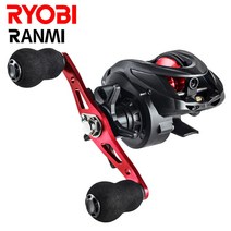 RYOBI RANMI 미끼 반죽 클래식 소금물 낚시줄 7+1BB MAX DRARG 8KG 낚시줄 서프캐스트드릴, Black Red, 우핸들