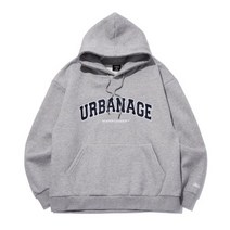 URBANAGE 아치 로고 후디_멜란지그레이 Arch Logo Hoodie_Melange Gray
