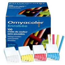 오미야 탄산분필 1갑 10본입 색상선택 학교/학원/칠판, 흰색