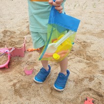 작은 비치백 버킷백 물놀이가방 네트백 그물가방 모래놀이 워터파크 장난감 보관함 정리함 해수욕장 세탁