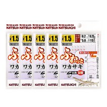 데코이 빙어채비 카츠이치 HW-5R 와카사키 5본 1.5호 5개