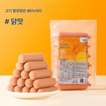 강아지 생고기 햄 훈련 장려 닭고기 소고기 애완견 소시지 애완견, [고기함유량95%]닭고기맛, 480g
