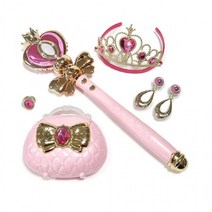 프랑디르 공주세트 쥬얼리 왕관 세트 프린세스 액세서리 공주목걸이 선물 다이소, 핑크