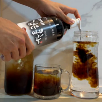 서리태차 원액 950ml 서리태검은콩차 액상 농축액 액기스 다홍치마, 950ml 1병(물병포함)