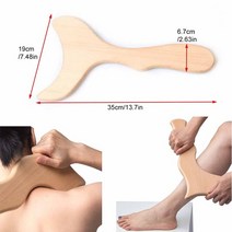 원목 나무 괄사 효자손 마사지 지압봉 롤러 스틱, 스타일 전자