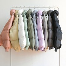오리털 웰론 남자 여성 숏 커플 패딩 아우터
