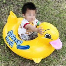뉴월드토이 유아 물놀이 오리 보행기 튜브 80cm 3-5세 옐로우 유아보행기튜브